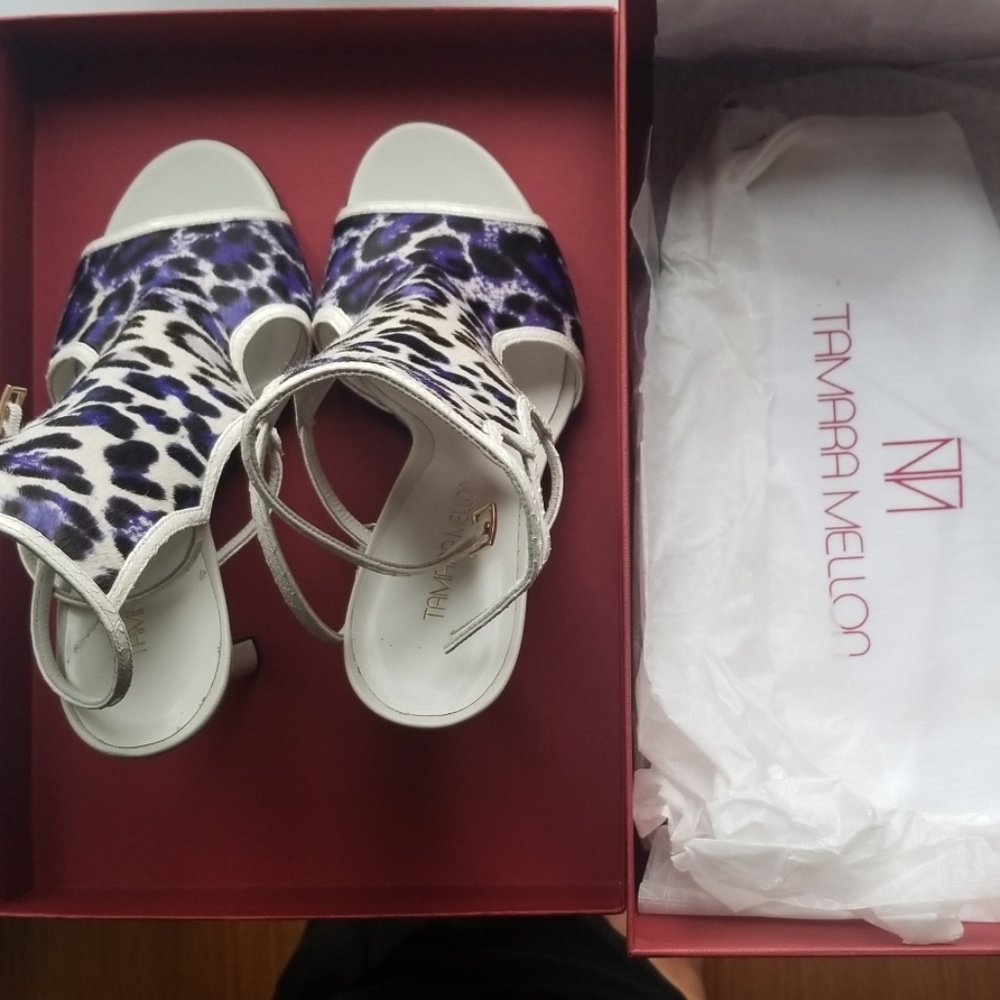 -SOLD-Tamara Mellon pony hair sandal